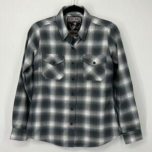 DIXXON MLM Social Distortion Collaboration Flannel Button Down Shirt NWOT SM